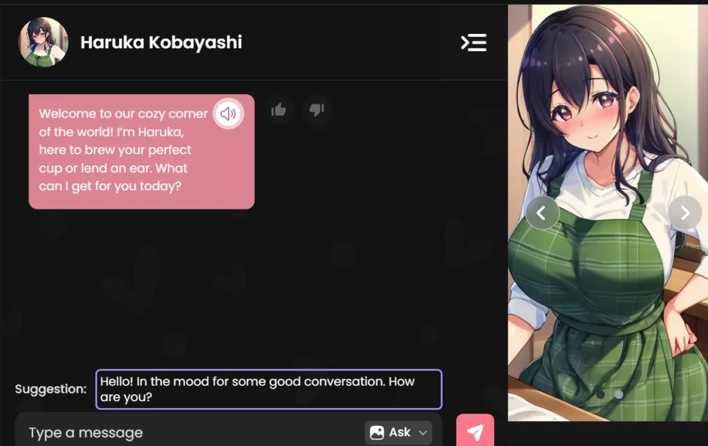 Conversation with Haruka - Candy AI Hentai Girlfriend