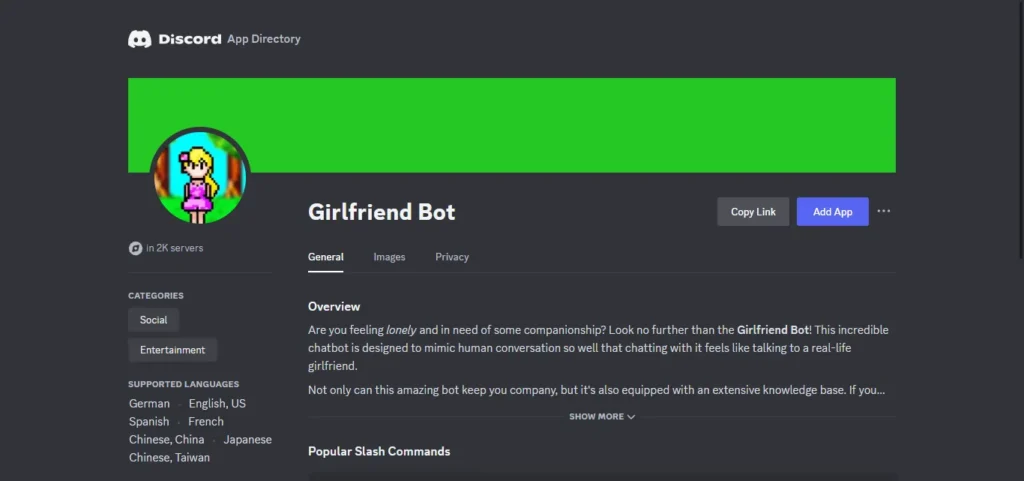 Girlfriend Bot